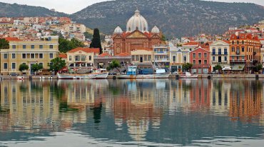 Mytilene port